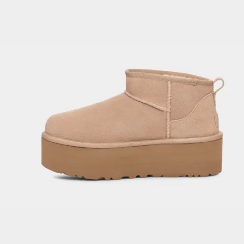 Ugg Mini Platform in Sand Unisex Women size 9 - Picture 5 of 13
